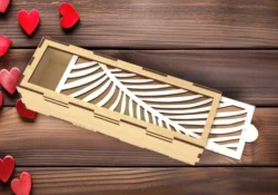 Wooden storage box E0023863 file cdr and dxf pdf free vector download for Laser cut