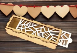 Wooden storage box E0023865 file cdr and dxf pdf free vector download for Laser cut