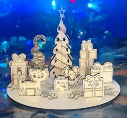 Christmas Card E0024068 file cdr and dxf pdf free vector download for laser cut