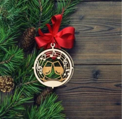 Christmas ball E0024037 file cdr and dxf pdf free vector download for laser cut