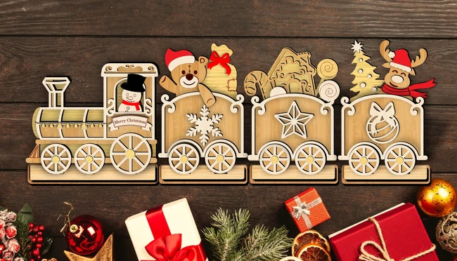 Christmas train E0024019 file cdr and dxf pdf free vector download for laser cut 5 Christmas train E0024019 file cdr and dxf pdf free vector download for laser cut