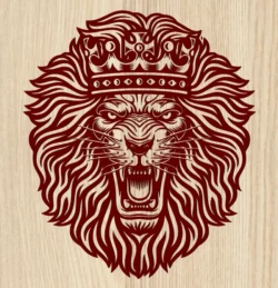 Lion E0024033 file cdr and dxf pdf free vector download for laser engraving machine