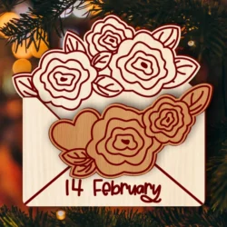 Valentine Holder E0024032 file cdr and dxf pdf free vector download for laser cut