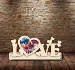 Valentine Love Frame E0024065 file cdr and dxf pdf free vector download for laser cut