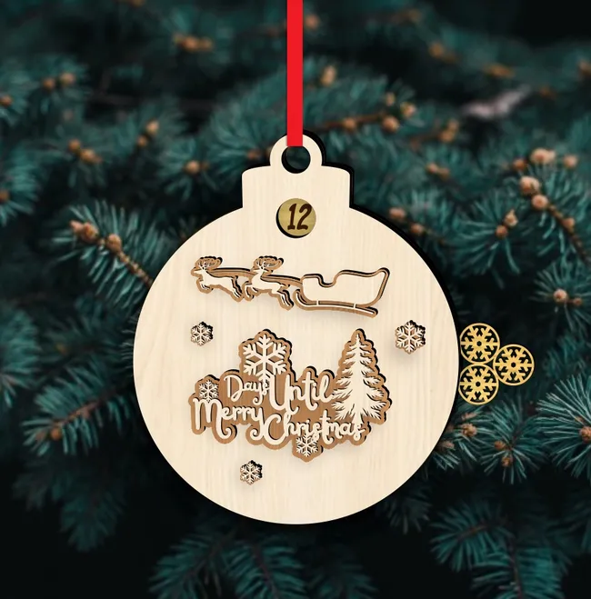 Advent Calendar E0024089 file cdr and dxf pdf free vector download for laser cut