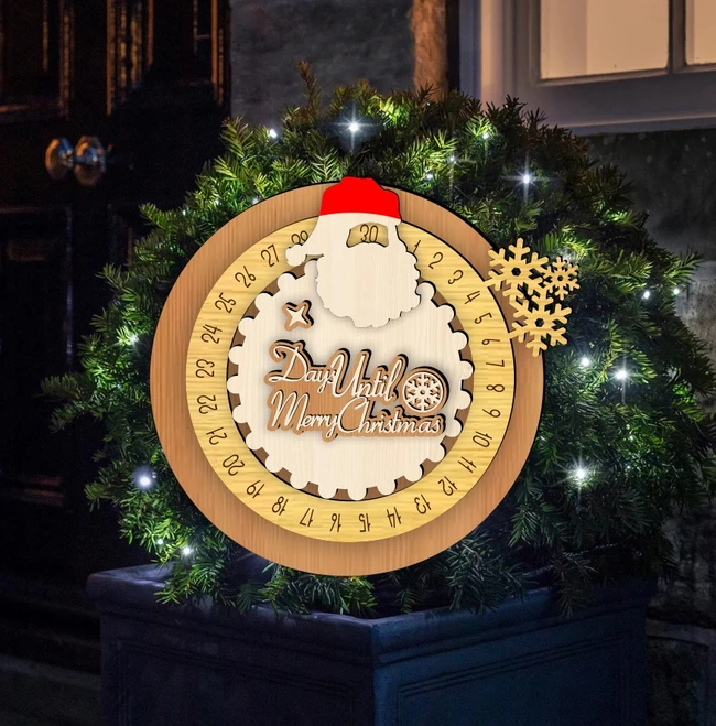 Advent Calendar E0024090 file cdr and dxf pdf free vector download for laser cut 5 Advent Calendar E0024090 file cdr and dxf pdf free vector download for laser cut