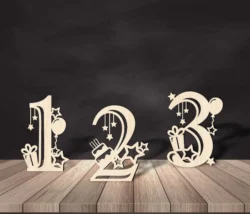 Birthday Number E0024192 file cdr and dxf pdf free vector download for laser cut plasma