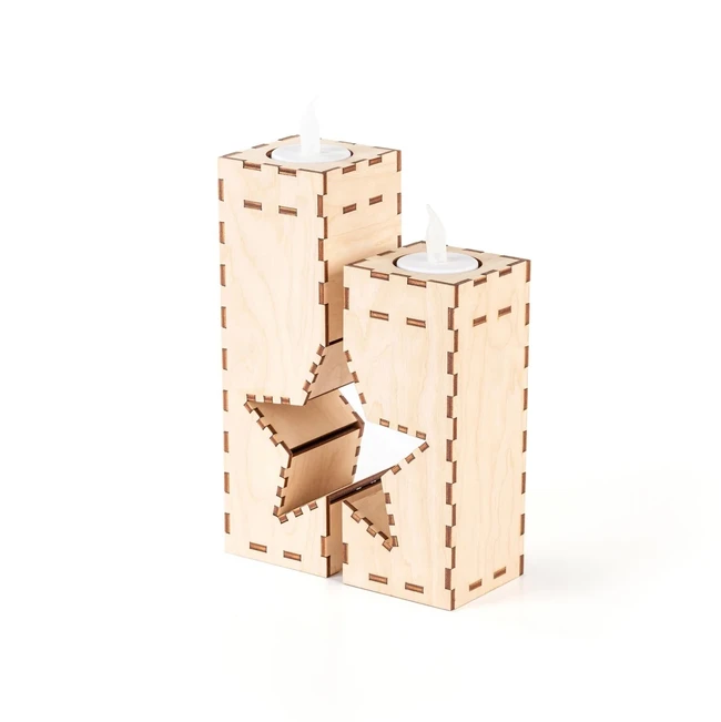 Candle holder E0024078 file cdr and dxf pdf free vector download for laser cut