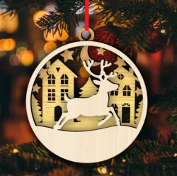 Chirtmas ball E0024164 file cdr and dxf pdf free vector download for laser cut