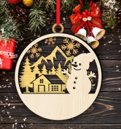 Chirtmas ball E0024166 file cdr and dxf pdf free vector download for laser cut