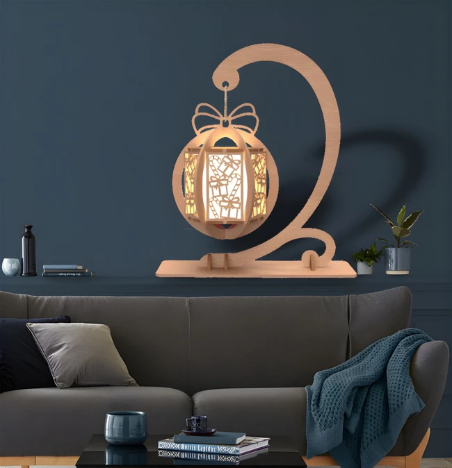 Chirtmas lamp E0024154 file cdr and dxf pdf free vector download for laser cut