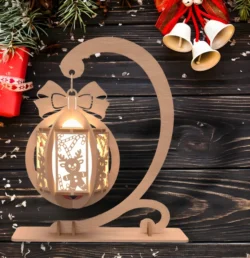 Chirtmas lamp E0024156 file cdr and dxf pdf free vector download for laser cut