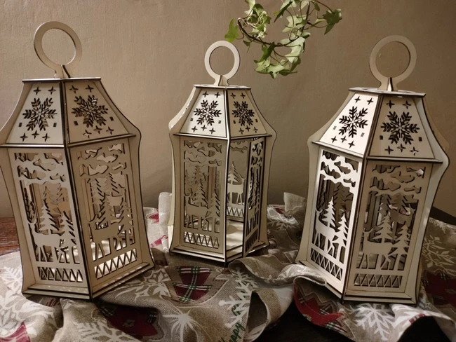 Chirtmas lantern E0024147 file cdr and dxf pdf free vector download for laser cut