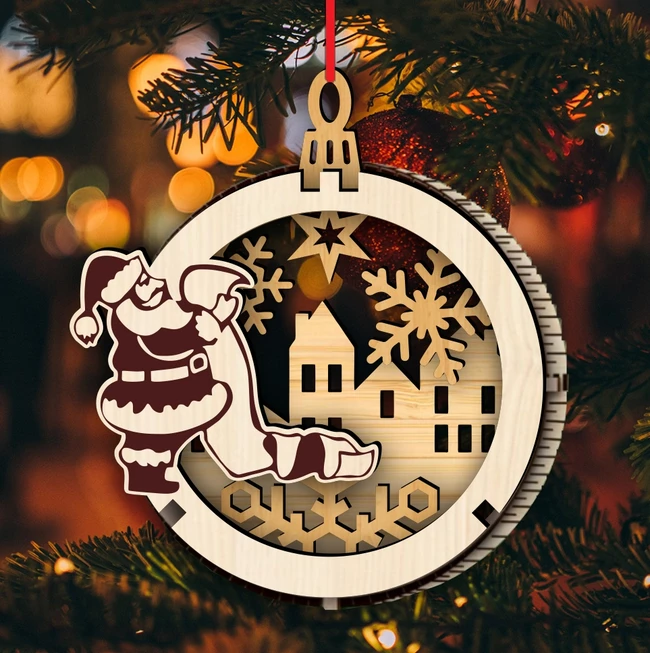 Christmas Ornament E0024106 file cdr and dxf pdf free vector download for laser cut 5 Christmas Ornament E0024106 file cdr and dxf pdf free vector download for laser cut