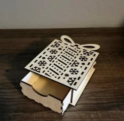 Christmas gilft box E0024087 file cdr and dxf pdf free vector download for laser cut