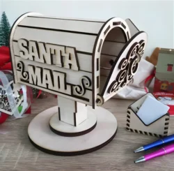 Christmas mailbox E0024195 file cdr and dxf pdf free vector download for laser cut