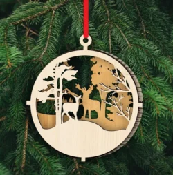 Christmas ornament E0024179 file cdr and dxf pdf free vector download for laser cut
