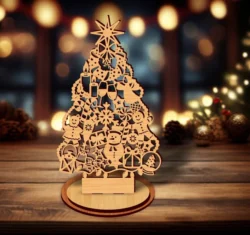 Christmas tree E0024211 file cdr and dxf pdf free vector download for laser cut