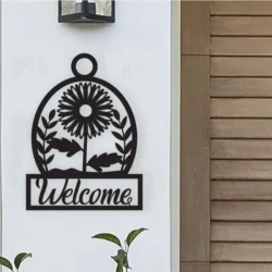 Welcome Sign E0024121 file cdr and dxf pdf free vector download for laser cut