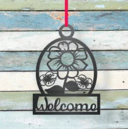 Welcome Sign E0024123 file cdr and dxf pdf free vector download for laser cut