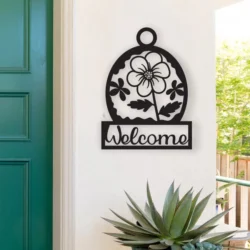 Welcome Sign E0024130 file cdr and dxf pdf free vector download for laser cut