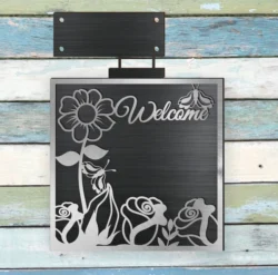 Welcome Sign E0024181 file cdr and dxf pdf free vector download for laser cut