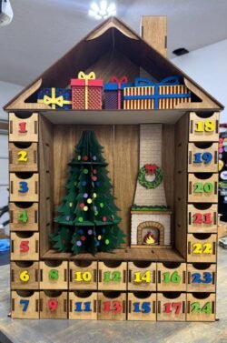 Advent Calendar E0024268 file cdr and dxf pdf free vector download for laser cut
