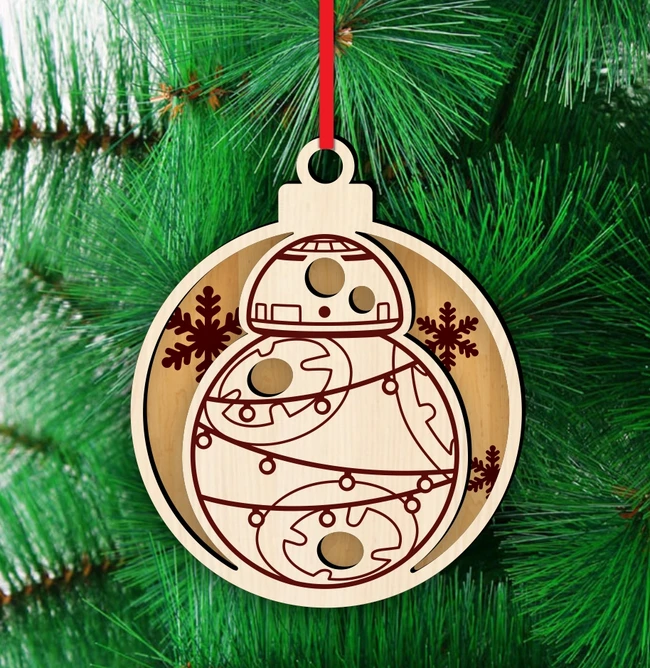 BB-8 Christmas decoration E0024341 file cdr and dxf pdf free vector download for laser cut 5 BB-8 Christmas decoration E0024341 file cdr and dxf pdf free vector download for laser cut