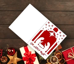 Christmas Card E0024335 file cdr and dxf pdf free vector download for laser cut