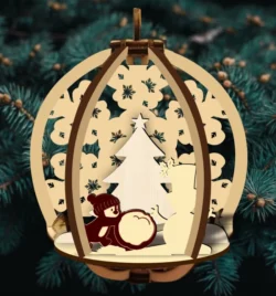 Christmas ball E0024264 file cdr and dxf pdf free vector download for laser cut