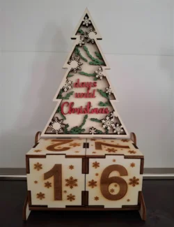 Christmas calendar E0024317 file cdr and dxf pdf free vector download for laser cut