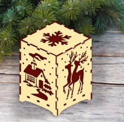 Christmas lamp E0024250 file cdr and dxf pdf free vector download for laser cut