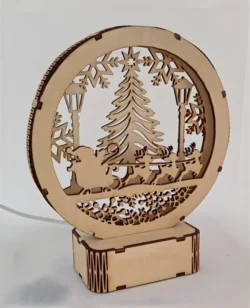 Christmas lamp E0024371 file cdr and dxf pdf free vector download for laser cut