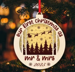 Christmas ornament E0024326 file cdr and dxf pdf free vector download for laser cut