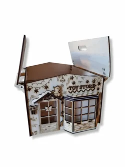 Christmas toy box E0024297 file cdr and dxf pdf free vector download for laser cut