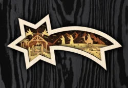 Nativity star multilayers E0024274 file cdr and dxf pdf free vector download for laser cut