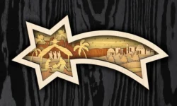 Nativity star multilayers E0024324 file cdr and dxf pdf free vector download for laser cut