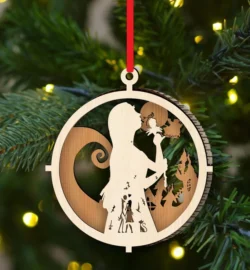 Sally Christmas ornament E0024293 file cdr and dxf pdf free vector download for laser cut