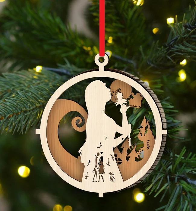 Sally Christmas ornament E0024293 file cdr and dxf pdf free vector download for laser cut