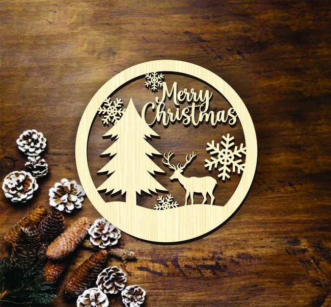 Christmas Coaster E0024487 file cdr and dxf pdf free vector download for laser cut 5 Christmas Coaster E0024487 file cdr and dxf pdf free vector download for laser cut