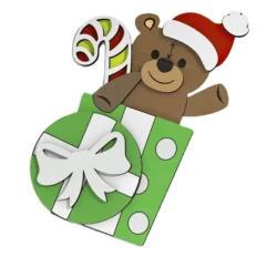 Bear Christmas Elements E0024424 file cdr and dxf pdf free vector download for laser cut