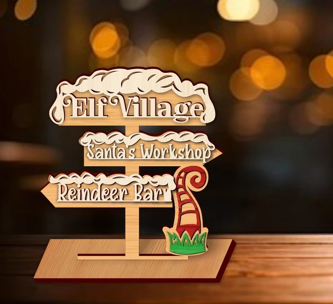 Christmas Wooden Sign E0024407 file cdr and dxf pdf free vector download for laser cut 5 Christmas Wooden Sign E0024407 file cdr and dxf pdf free vector download for laser cut