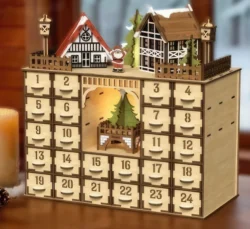 Christmas calendar E0024486 file cdr and dxf pdf free vector download for laser cut