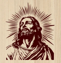 Jesus E0024513 file cdr and dxf pdf free vector download for laser engraving machine