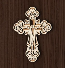 Multilayer Cross E0024417 file cdr and dxf pdf free vector download for laser cut