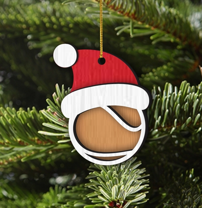 Sport Santa Hat Christmas Ornament With Ball E0024434 file cdr and dxf pdf free vector download for laser cut 5 Sport Santa Hat Christmas Ornament With Ball E0024434 file cdr and dxf pdf free vector download for laser cut
