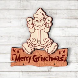 Grinch Christmas Sign E0024563 file cdr and dxf pdf free vector download for laser cut