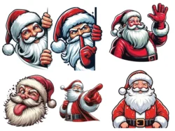 Santa print E0024621 file cdr and eps svg free vector download for print