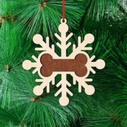 Snowflake Christmas Ornament E0024541 file cdr and dxf pdf free vector download for laser cut