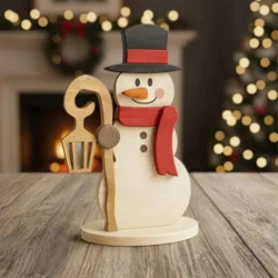 Snowman stand E0024649 file cdr and dxf pdf free vector download for laser cut